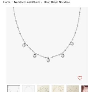 James Avery Heart Drops Necklace And Earrings